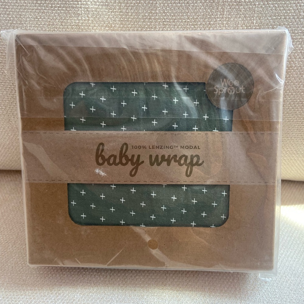 Received 2 at baby shower. Brand new never opened baby wearing wrap